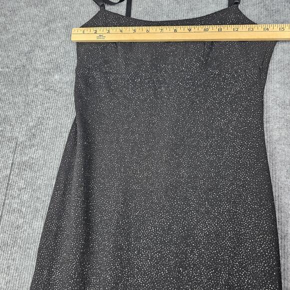 Vintage Jodi Kristopher Dress Womens Small Glitter 90s Glam Goth Romantic Prom - Picture 3 of 7